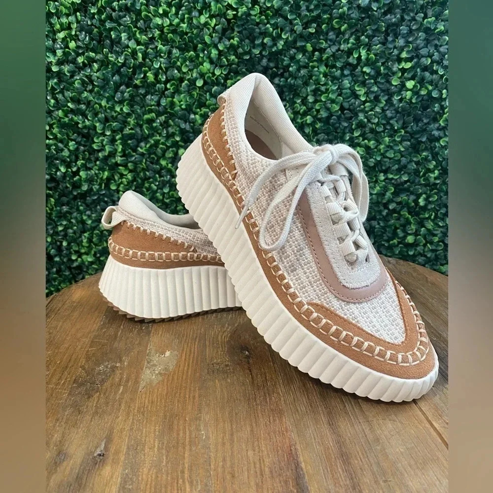 New Dolce Vita Dolen Sneaker in Sandstone - Size 6.5 - Picture 3 of 9